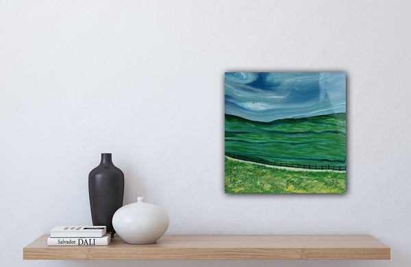 Country Roads 12”x12” Original Acrylic Painting