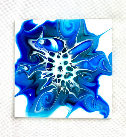 Blue & White Square Trivet