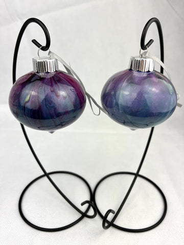 Purple & Turquoise Onion Ornament