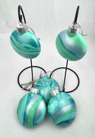 Mint & Turquoise Disc Ornament