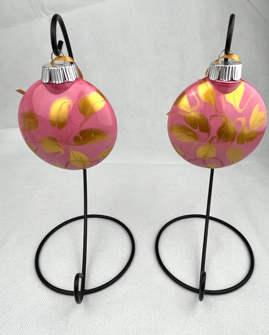 Pink & Gold Disc Ornament