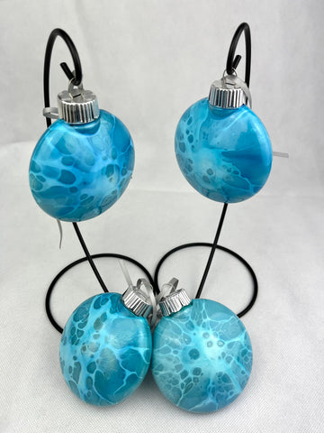 Light Blue Disc Ornament