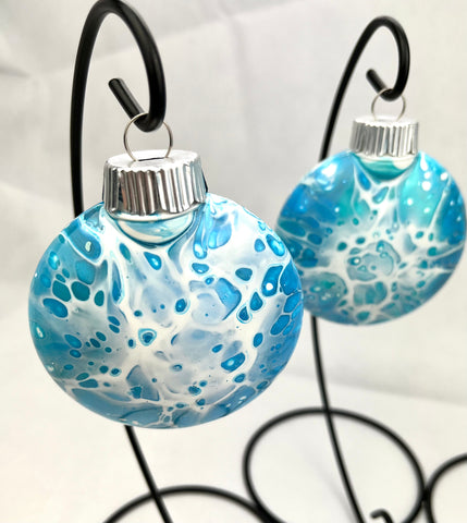 Blue & White Disc Ornament