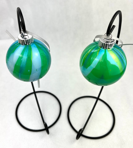 Blue & Green Round Ornament