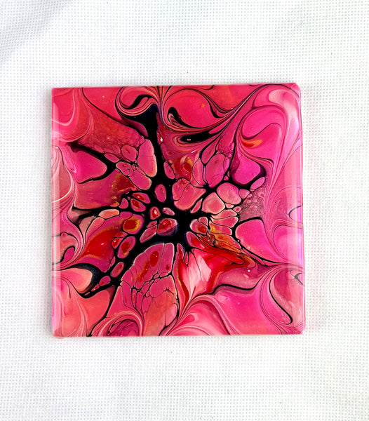 Pink & Red Coaster Set