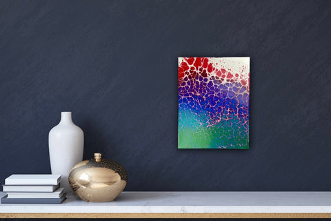 Rainbow Bubbles 11”x14” Canvas Original